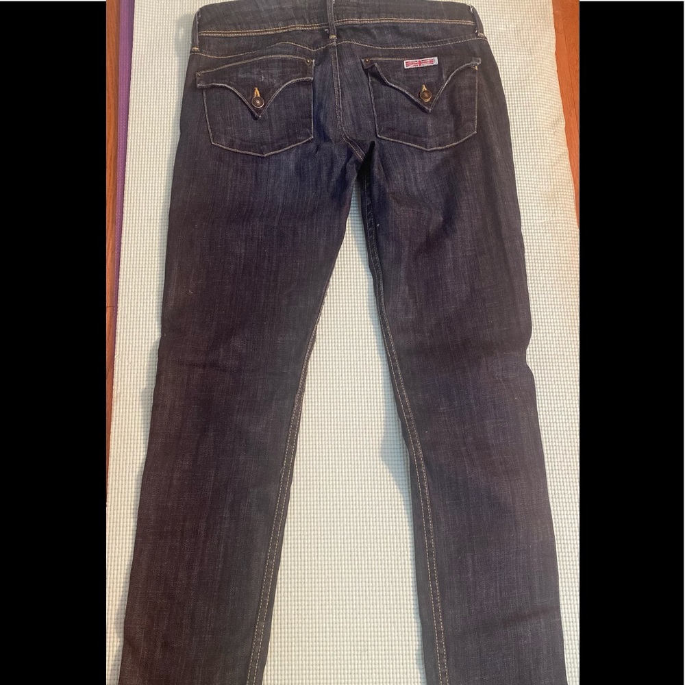 Hudson dark wash skinny jeans . Size 28.